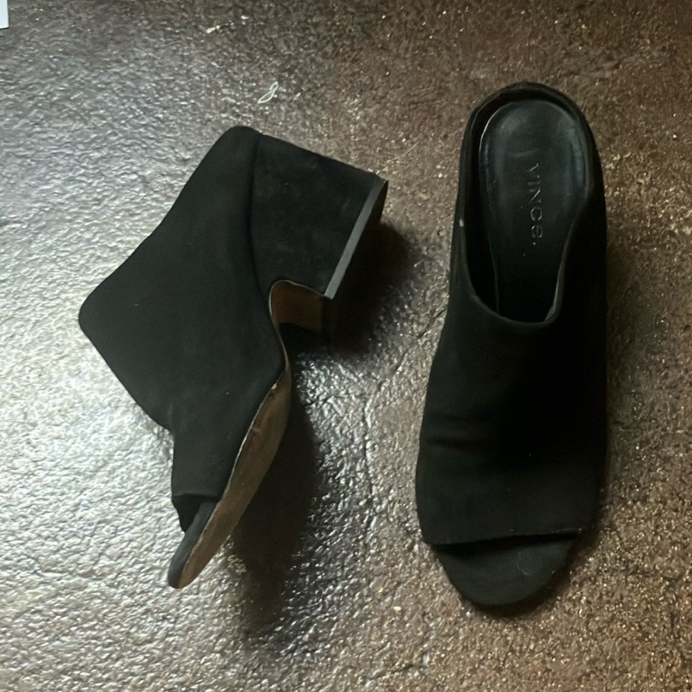 Vince suede platforms